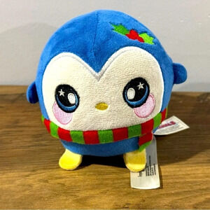 Squeezamals 2018 christmas holiday marry penguin blue collectible Mistletoe cute